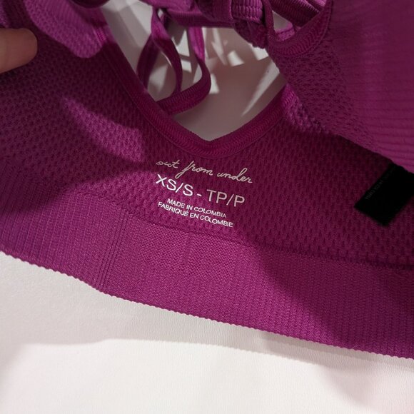 Urban Outfitters Out from Under Lace Up Bralette Tank Purple Size XS/Small - Picture 2 of 3